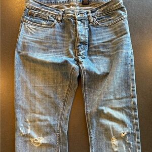 John Varvatos Slim Straight Jeans in Light Blue